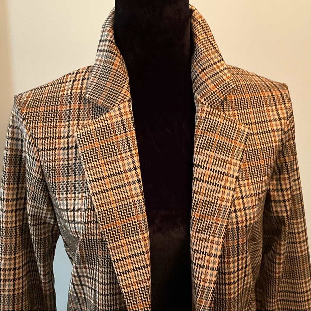 NWT Philosophy Houndstooth Duster Jacket - size XS Plaid - Picture 3 of 14